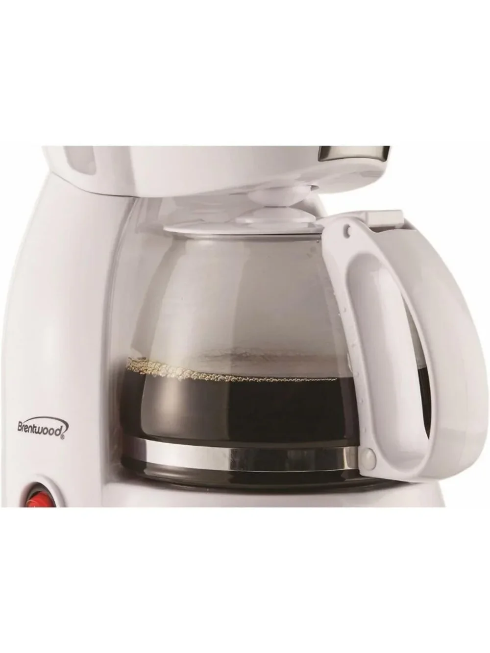 Compact 4-Cup Coffee Maker in White - Perfect for Home or Office Brewing